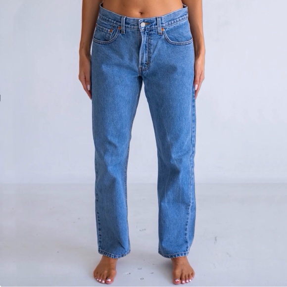 Vtg Rare STUDENT Levi’s 550 Relaxed Rigid Cotton Baggy Snatched Waist 26 27 Sexy Jeans